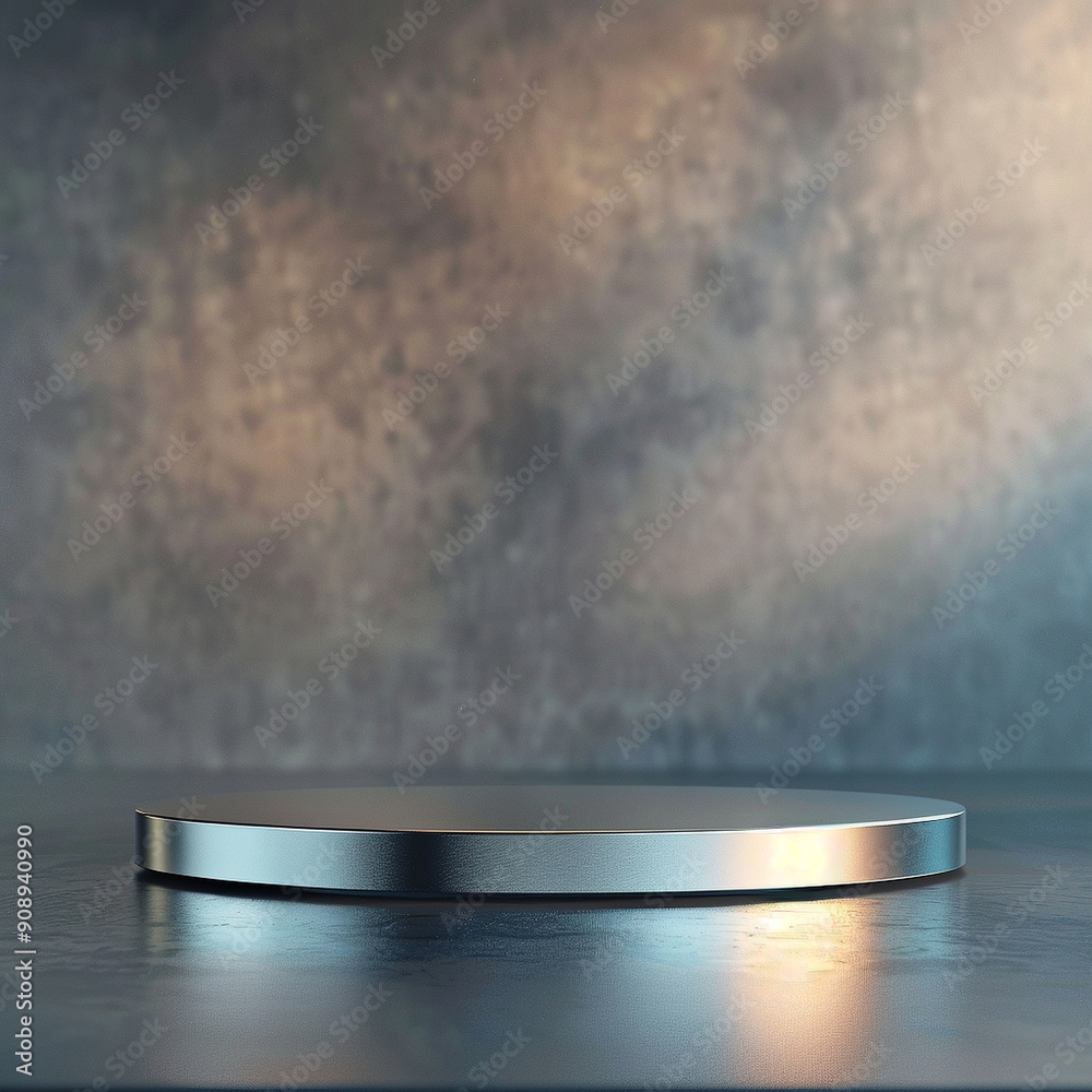 interior of a modern house with close up product display podium interior of a modern house with close up product display podium