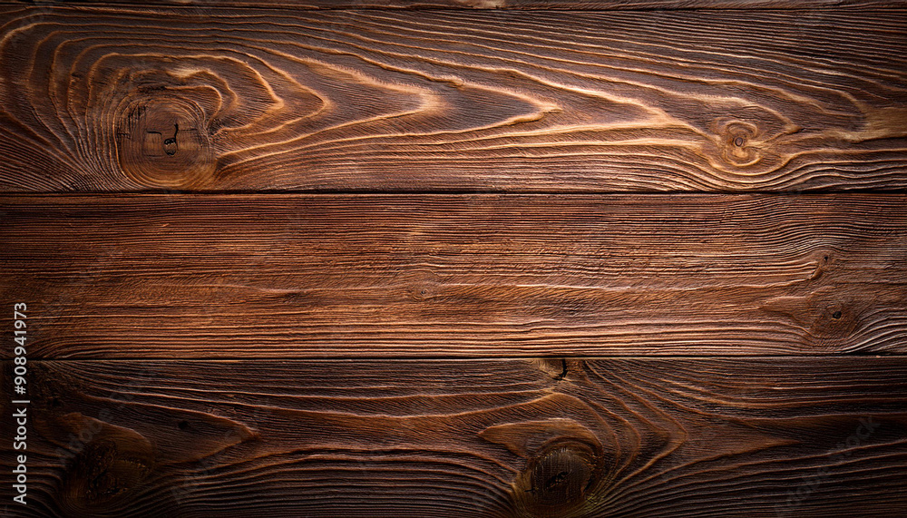 Fototapeta premium ligneous background, dark brown table surface. rustic wood texture. oldwood wooden vintage board close-up