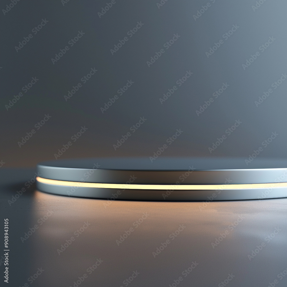 interior of a modern house with close up product display podium interior of a modern house with close up product display podium