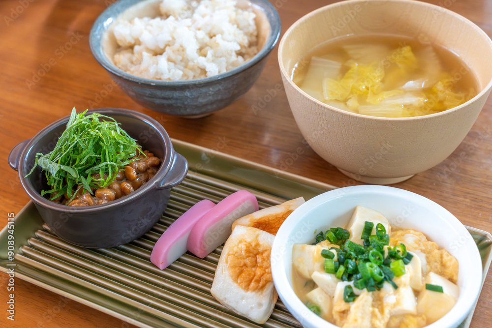 美味しそうな和風朝食 美味しそうな和風朝食