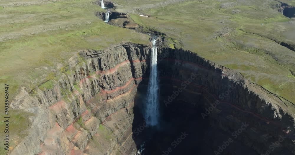 Hengifoss Waterfall in Iceland Hengifoss Waterfall in Iceland