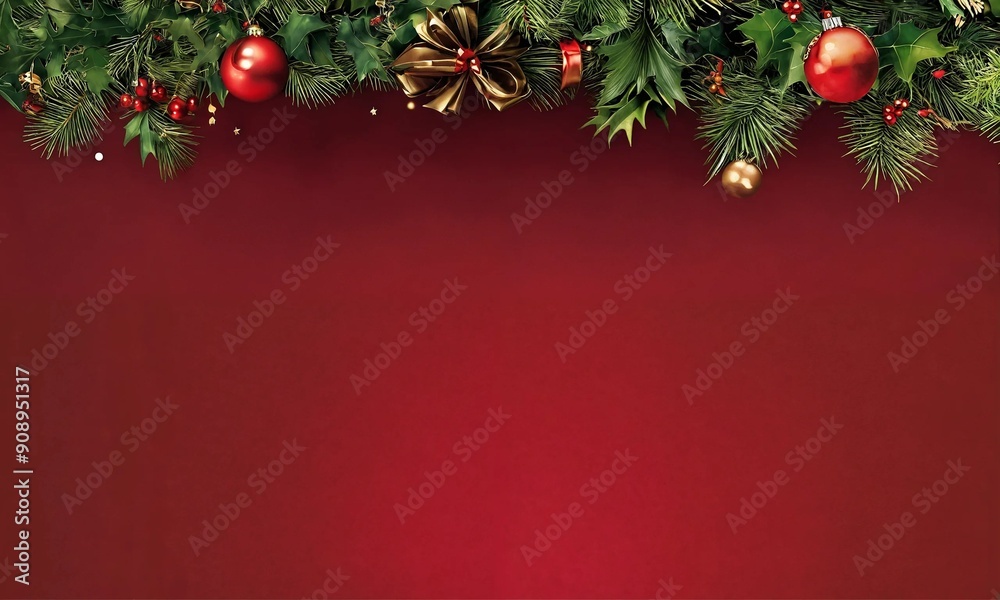 Empty christmas background. Christmas tree backdrop with copy space Empty christmas background. Christmas tree backdrop with copy space