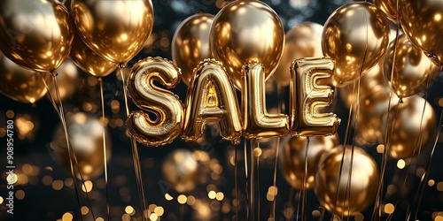 Luxurious Golden Balloons for Sale Promotion