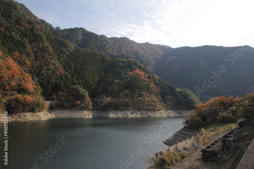愛媛県四国中央市　富郷ダムの風景
