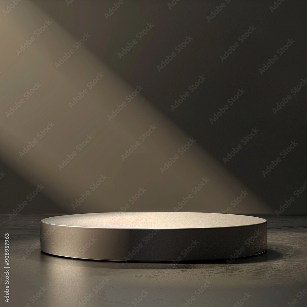 interior of a modern house with close up product display podium interior of a modern house with close up product display podium