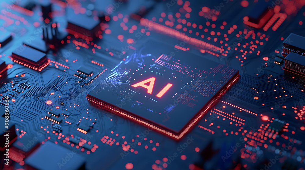micro computer chip with AI, artificial intelligence processing power, future of technology micro computer chip with AI, artificial intelligence processing power, future of technology
