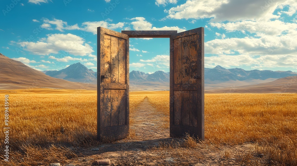 Open Door to a New Landscape. Open Door to a New Landscape.