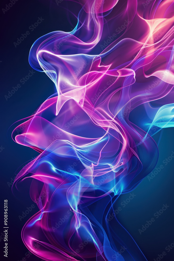 Technology Background, Engaging abstract neon design with fluid shapes in turquoise and magenta reflecting a modern essence. The central area boasts an unobstructed copy space for Technology Background, Engaging abstract neon design with fluid shapes in turquoise and magenta reflecting a modern essence. The central area boasts an unobstructed copy space for