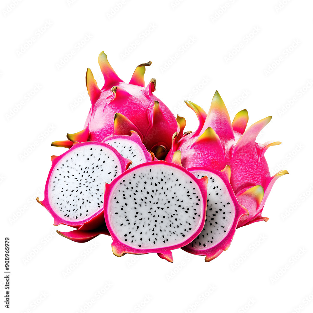 Pitaya (dragon fruit) isolated on white background Pitaya (dragon fruit) isolated on white background