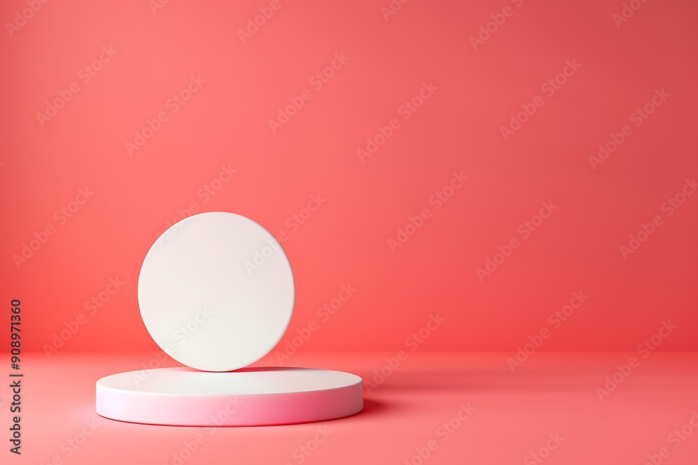 Sleek Minimalist Podium Design on a Vibrant Gradient Background Sleek Minimalist Podium Design on a Vibrant Gradient Background