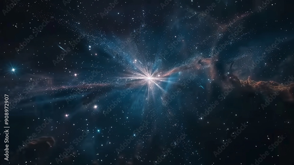 An awe-inspiring and dramatic explosion in the universe captured with an intense burst of light and color, conveying the immense power and beauty of cosmic events. An awe-inspiring and dramatic explosion in the universe captured with an intense burst of light and color, conveying the immense power and beauty of cosmic events.