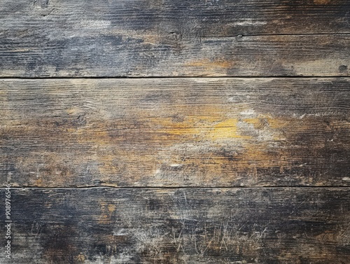 Textured Wooden Planks on a Rustic Table With Various Natural Tones and Shades