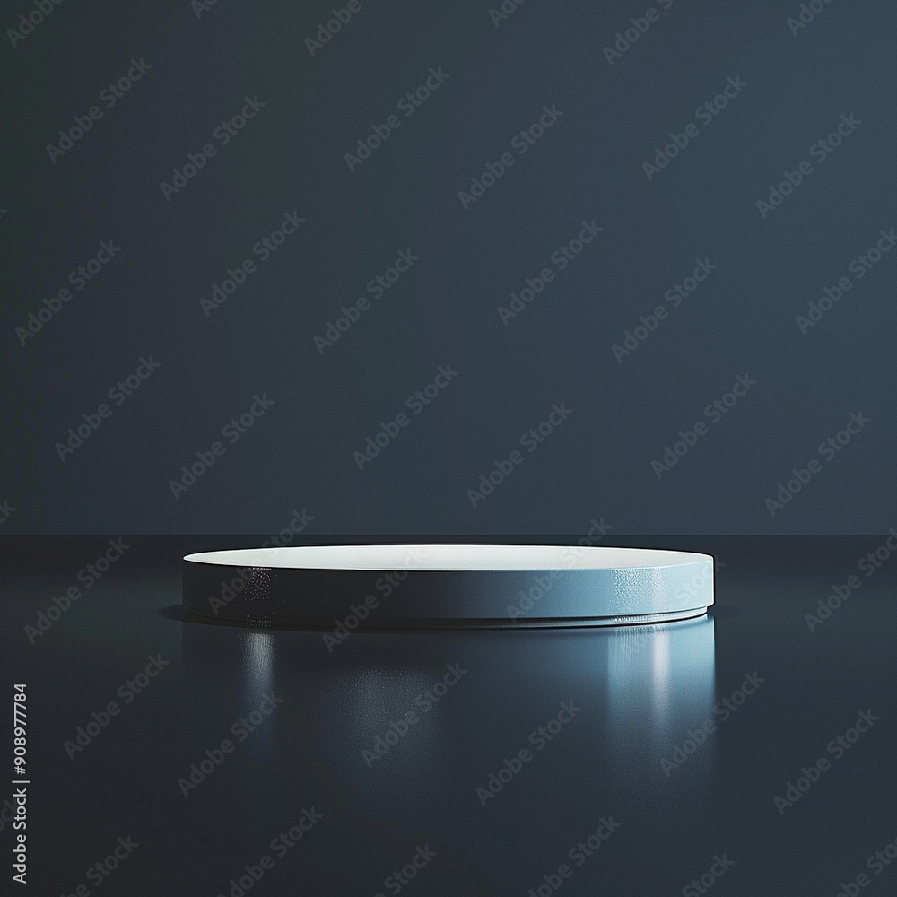 interior of a modern house with close up product display podium interior of a modern house with close up product display podium