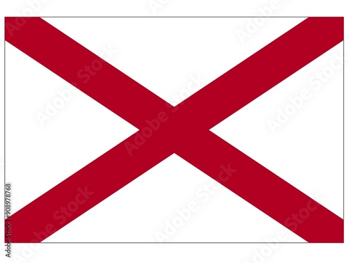 Flag of the U.S. state of Alabama photo