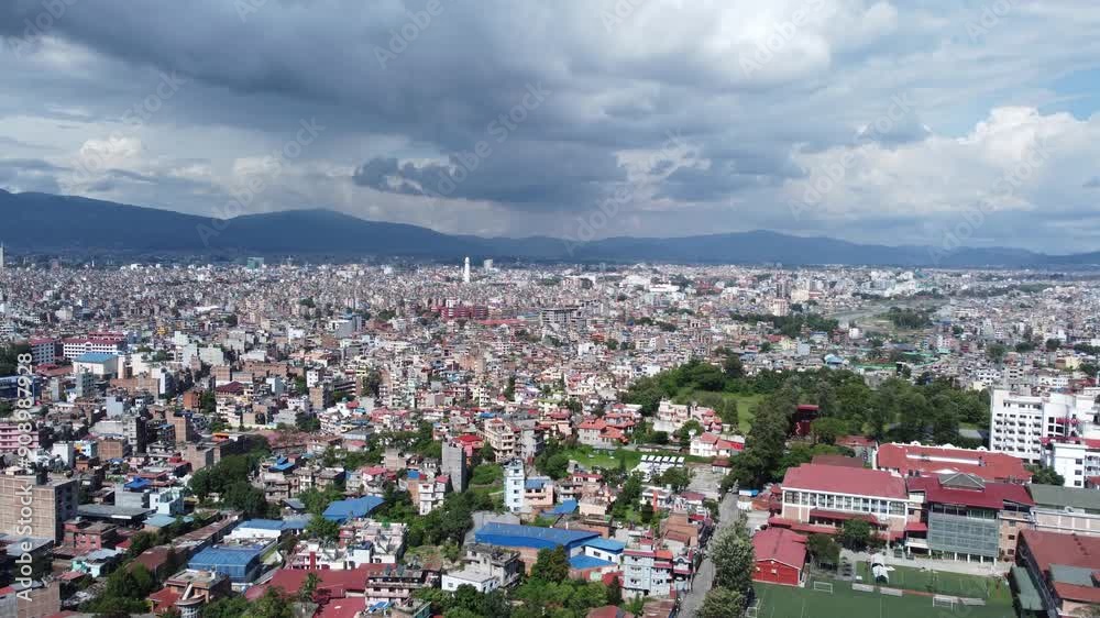 Aerial view of Kathmandu, the capital city of Nepal. Aerial view of Kathmandu, the capital city of Nepal.