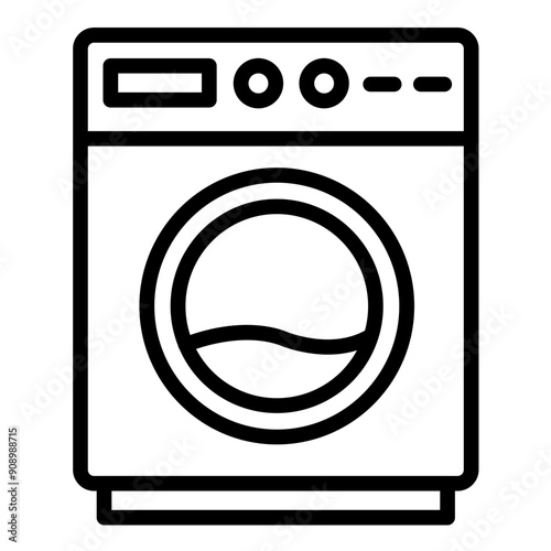 Vector Design Washing Machine Icon Style