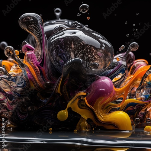 Abstract Liquid Art