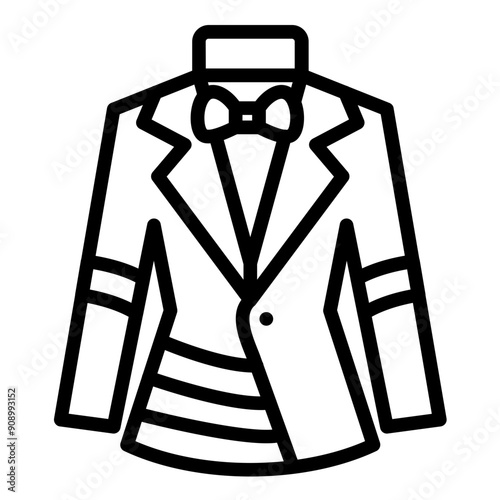 Vector Design Wedding Men Suit Icon Style