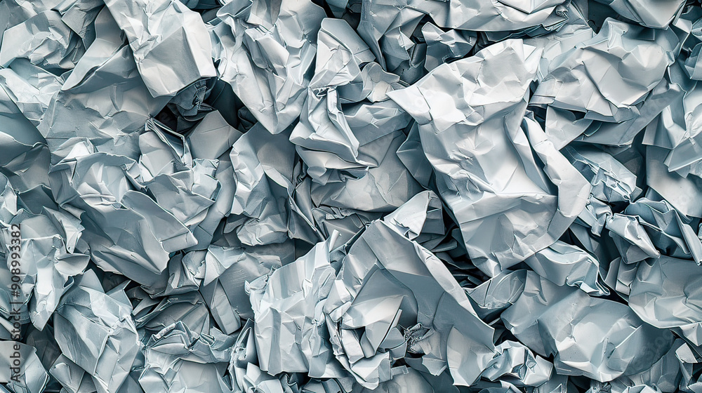 Crisp Crumpled Paper Texture A Pile of Crumpled Paper Background AI Generative Crisp Crumpled Paper Texture A Pile of Crumpled Paper Background AI Generative