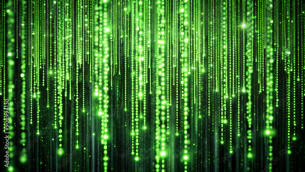 Matrix-like code raining down on a digital screen. Abstract background Matrix-like code raining down on a digital screen. Abstract background