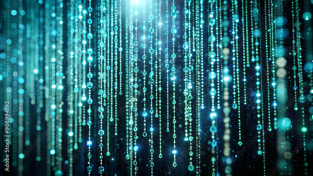 Matrix-like code raining down on a digital screen. Abstract background Matrix-like code raining down on a digital screen. Abstract background