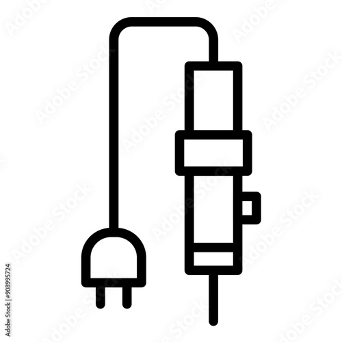 Vector Design Soldering Iron Icon Style