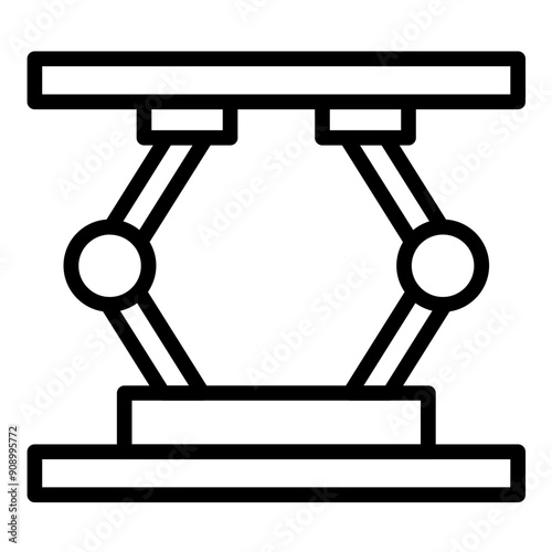Vector Design Hydraulic Jack Icon Style