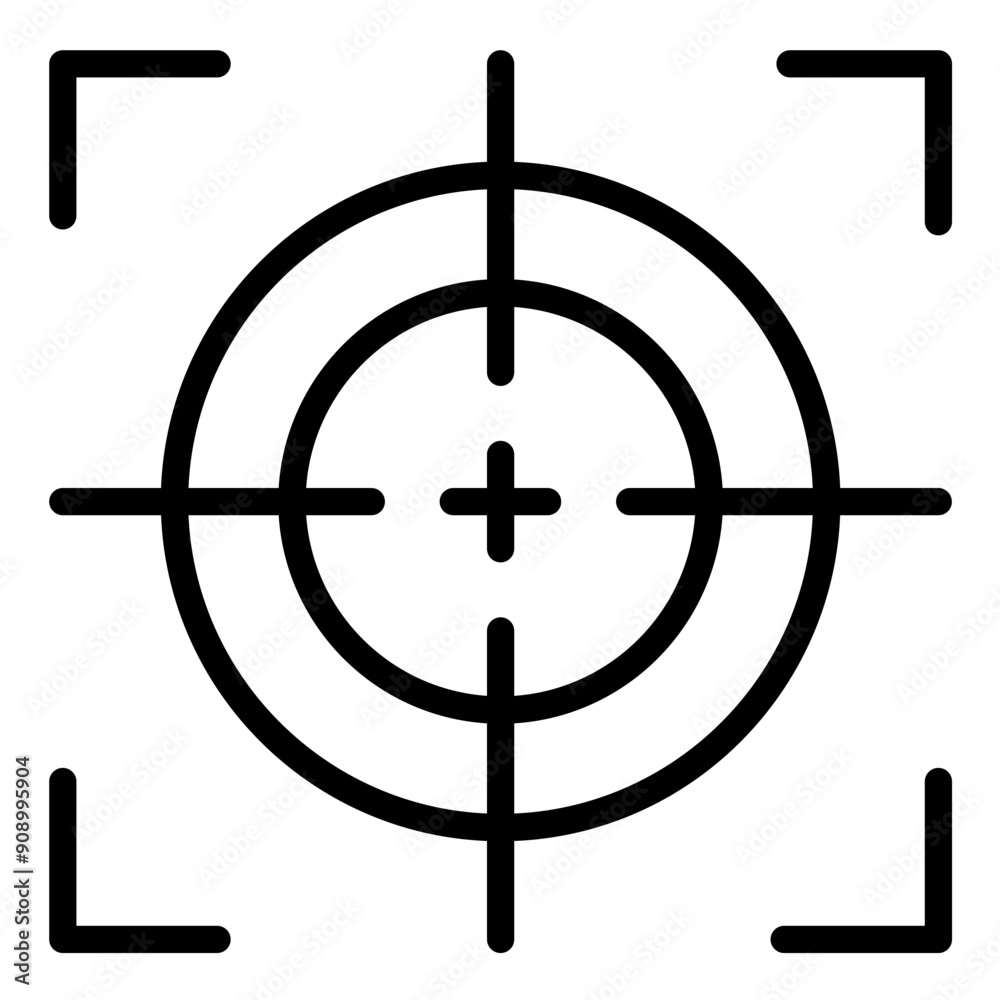 Vector Design Crosshair Icon Style Vector Design Crosshair Icon Style