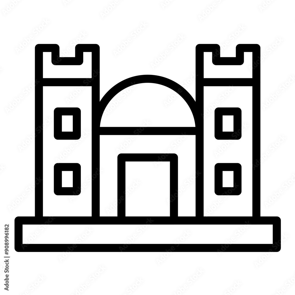 Vector Design Castle Icon Style Vector Design Castle Icon Style