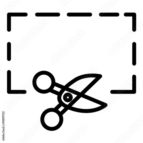 Vector Design Coupon Cutter Icon Style