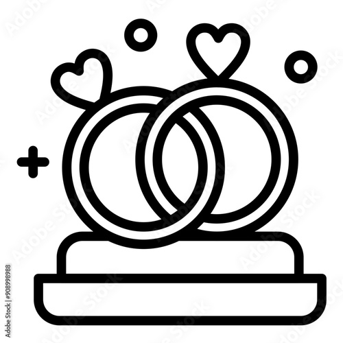 Vector Design Proposal Ring Icon Style