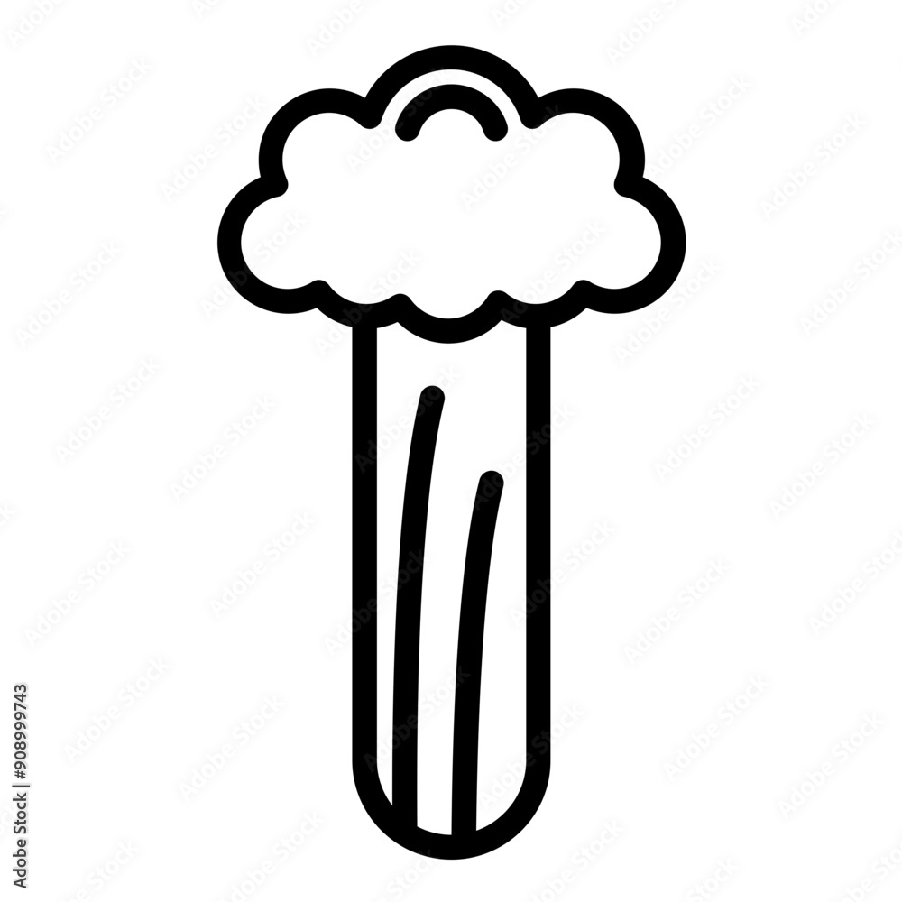 Vector Design Celery Icon Style Vector Design Celery Icon Style