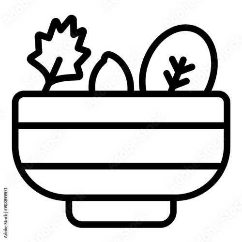 Vector Design Greek Salad Icon Style