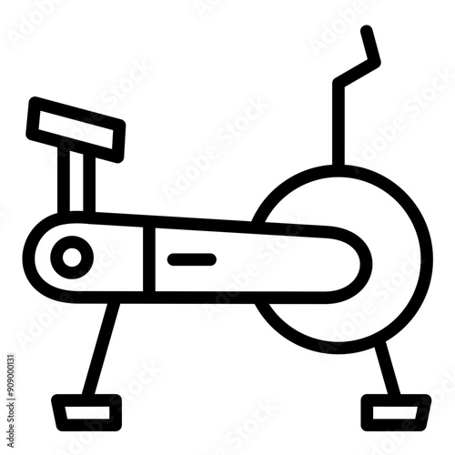 Vector Design Exercise Bike Icon Style