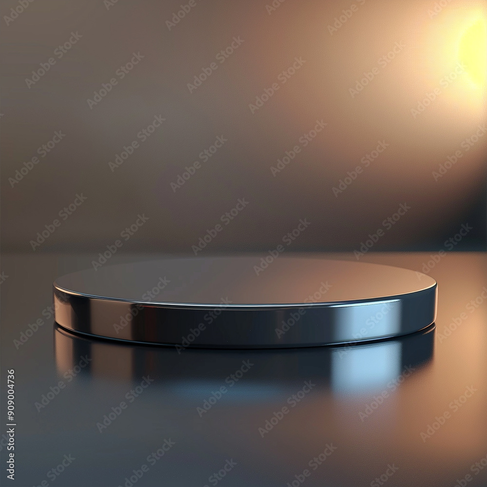 interior of a modern house with close up product display podium interior of a modern house with close up product display podium