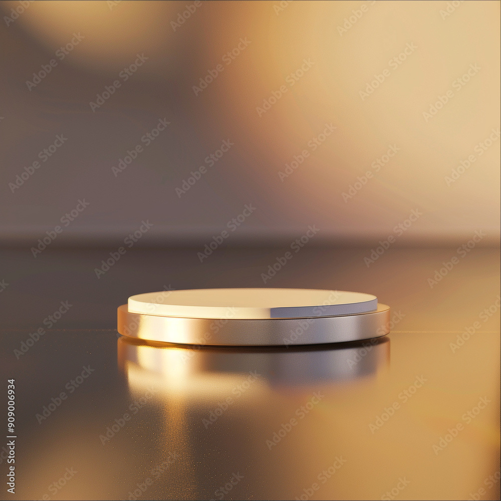 interior of a modern house with close up product display podium interior of a modern house with close up product display podium