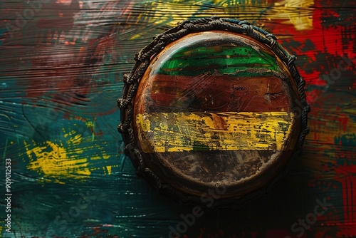 ai generative tambourine drum reggae