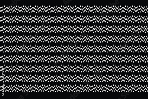 Wavy pattern fabric, Thai pattern fabric, Thai pattern fabric, black and white For printing design work