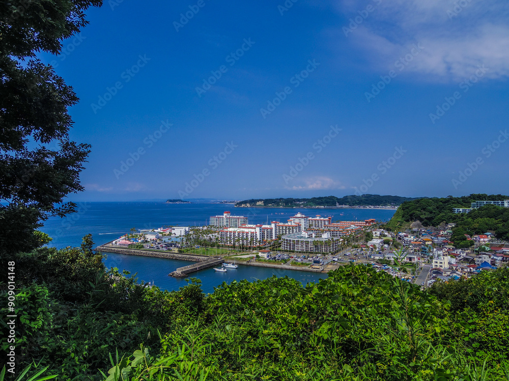 Naklejka premium 【神奈川県】逗子市・大崎公園からの風景