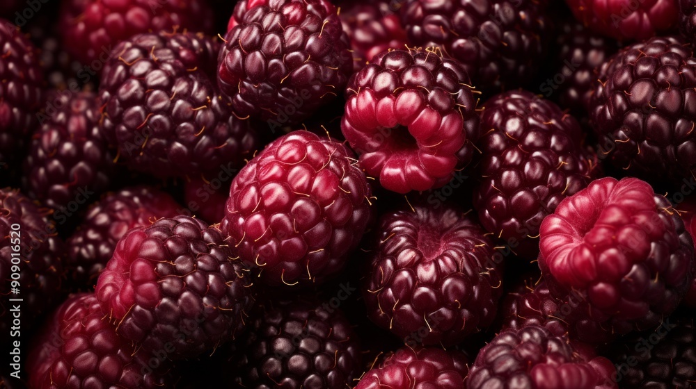 Lots of fresh tayberries. ai generated art image Lots of fresh tayberries. ai generated art image