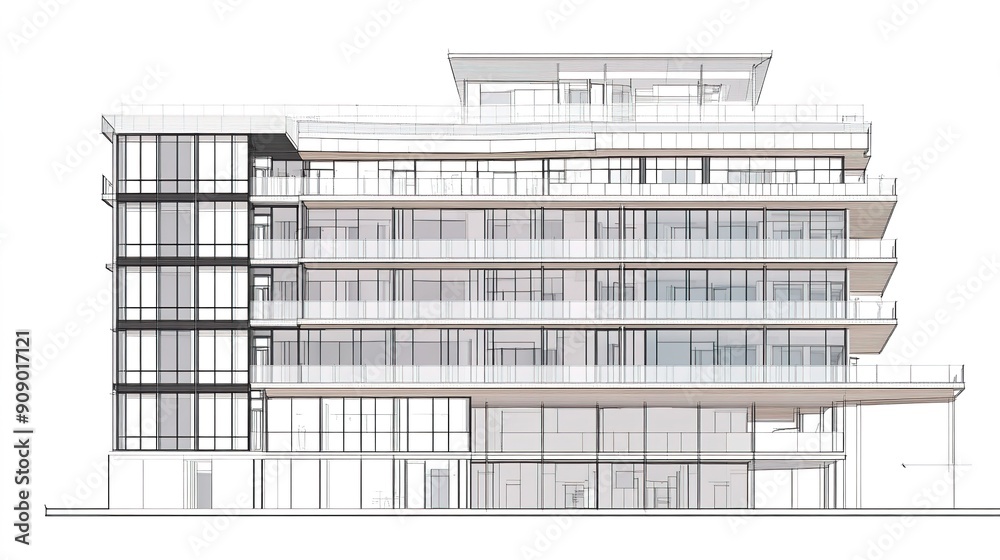 Elite Multi-Storey Building Sectional Drawing Elite Multi-Storey Building Sectional Drawing