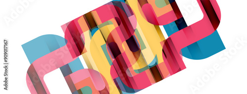 Lines, abstract letter style design background. Geometric vector Illustration For Wallpaper, Banner, Background, Card, Book Illustration, landing page
