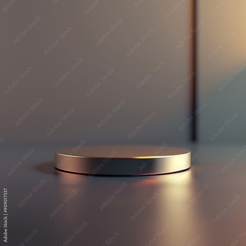 interior of a modern house with close up product display podium interior of a modern house with close up product display podium