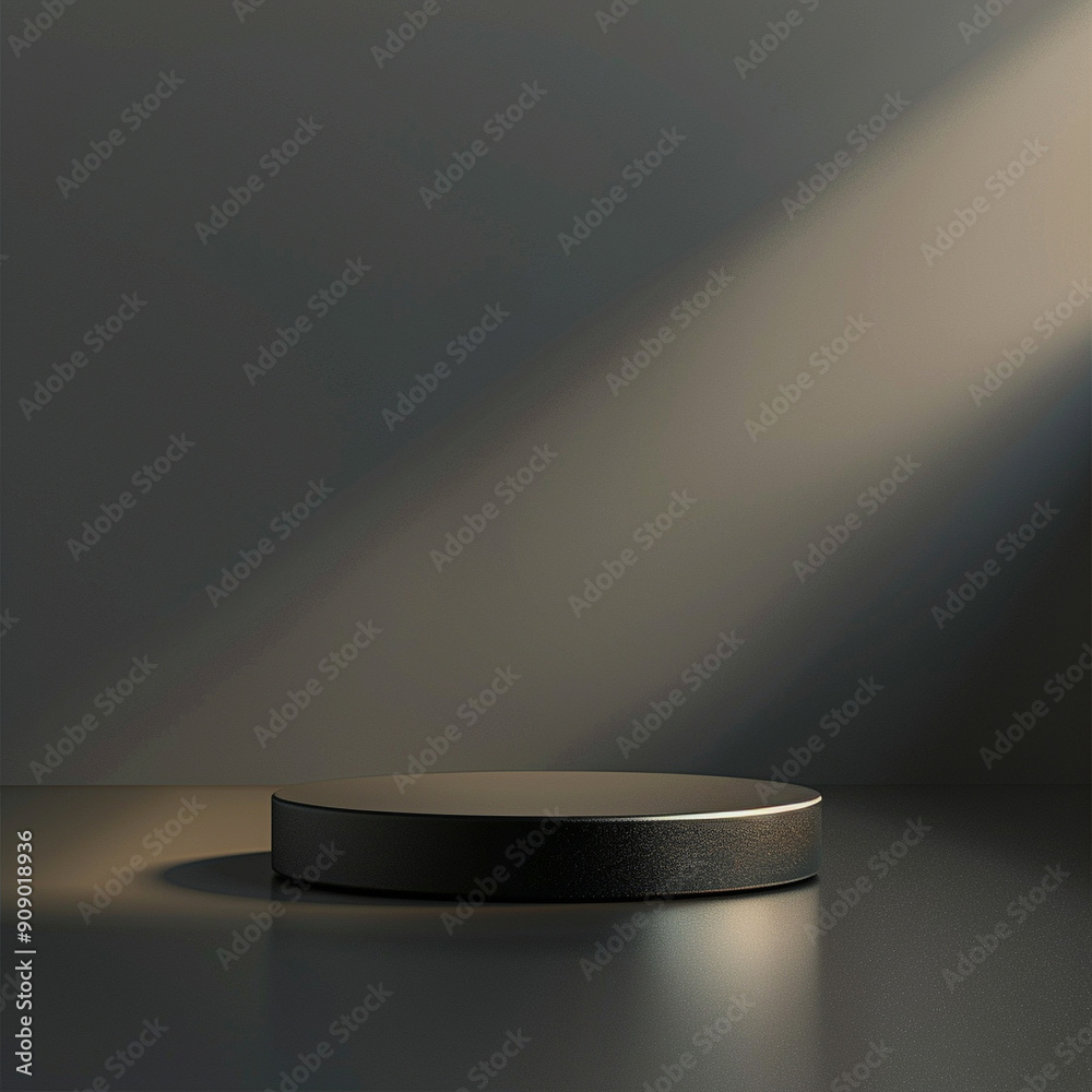 interior of a modern house with close up product display podium interior of a modern house with close up product display podium