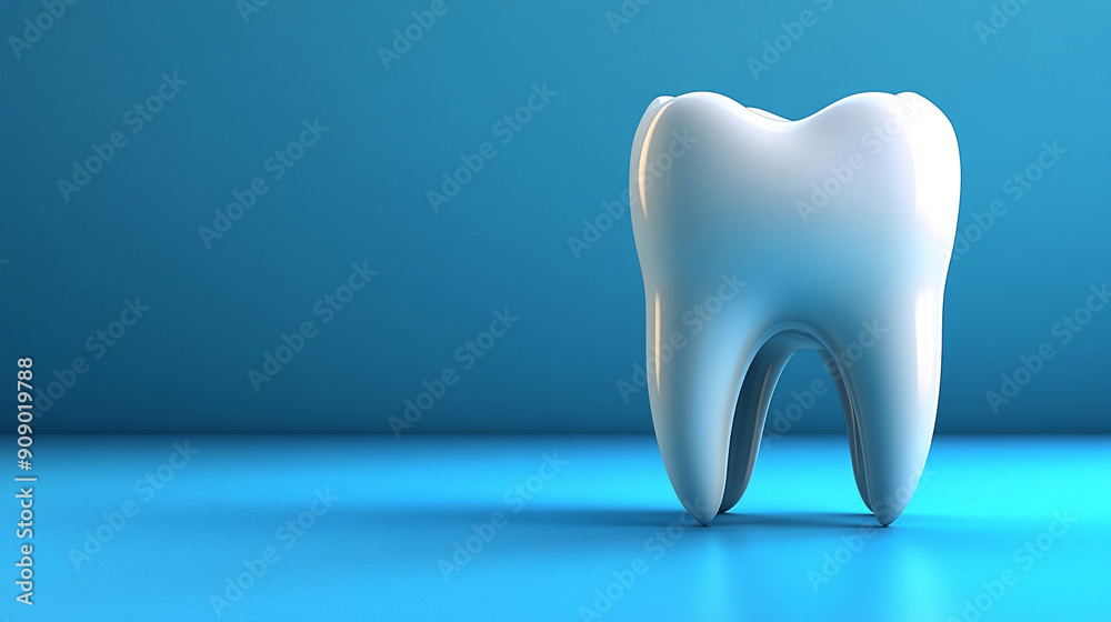 white 3D tooth stands alone against a blank background, symbolizing dental health, cleanliness, and care. Ideal for concepts related to oral hygiene, dental treatments, or health awareness white 3D tooth stands alone against a blank background, symbolizing dental health, cleanliness, and care. Ideal for concepts related to oral hygiene, dental treatments, or health awareness