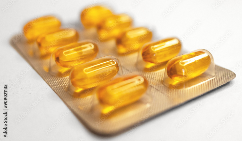 Close-up photo of vitamin c tablet on a white background Close-up photo of vitamin c tablet on a white background