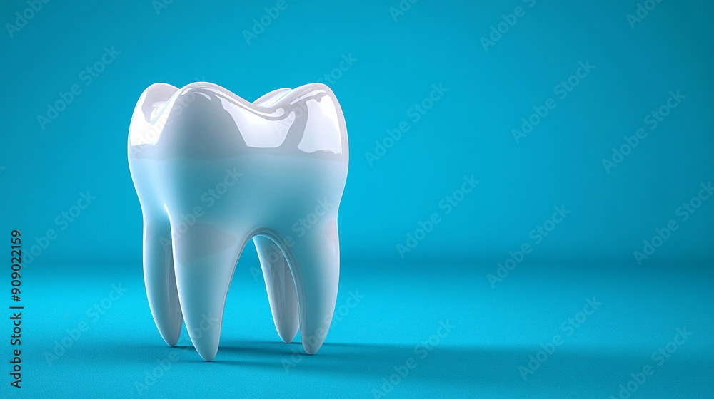white 3D tooth stands alone against a blank background, symbolizing dental health, cleanliness, and care. Ideal for concepts related to oral hygiene, dental treatments, or health awareness white 3D tooth stands alone against a blank background, symbolizing dental health, cleanliness, and care. Ideal for concepts related to oral hygiene, dental treatments, or health awareness