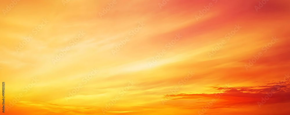 Obraz premium Sky orange gradient shade color background