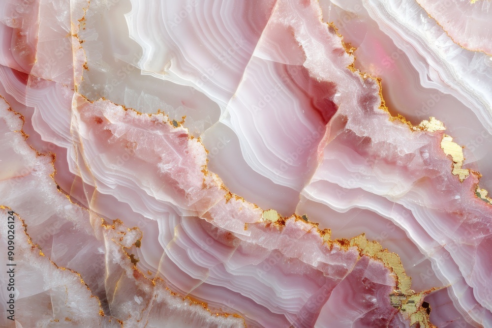 abstract background made of pink and white onix with golden veins abstract background made of pink and white onix with golden veins