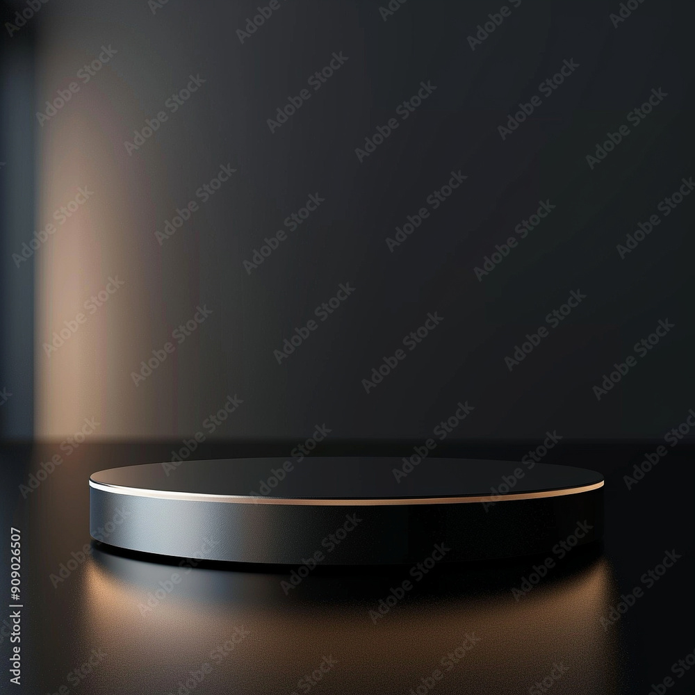 interior of a modern house with close up product display podium interior of a modern house with close up product display podium